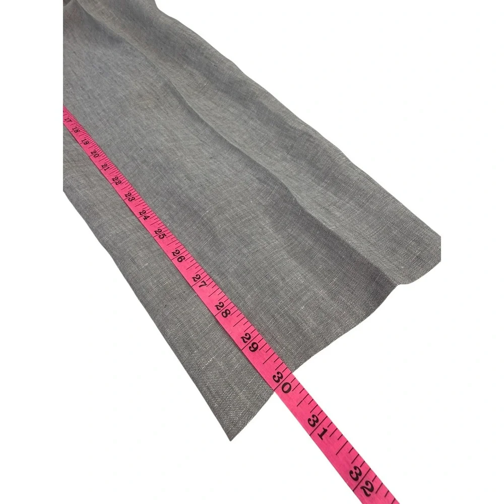 Joseph Abboud Mens Grey 40 Linen Trousers Pants Lux Summer